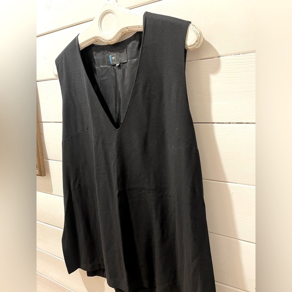 FORMES PARIS Daniel Bourdon vintage Black Sleeveless  tunic size 44 - Picture 7 of 8